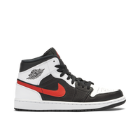 AIR JORDAN 1 MID BLACK CHILE RED WHITE