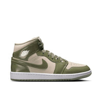 AIR JORDAN 1 MID SE SEA GLASS OIL GREEN WOMENS