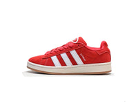 Adidas campus red and white