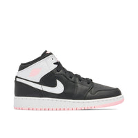 JORDAN 1 MID BLACK ARCTIC PINK GS