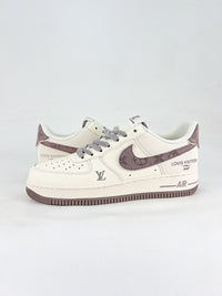 nike airforce1 low cream and brown LV