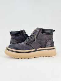 timberland high black platform