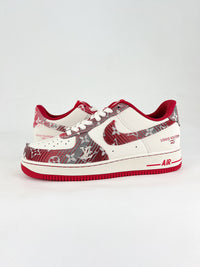 nike airforce1 low LV red and grey