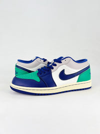 Nike air Jordan 1 low navy and green