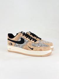 nike airforce1 low snake north face