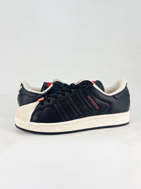 Adidas superstar black leather