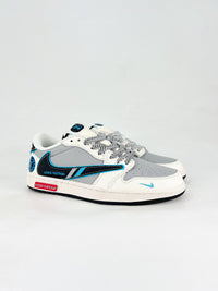 Nike air Jordan 1 low LV white, grey, and blue