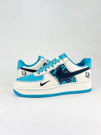 nike airforce1 low blue Dior