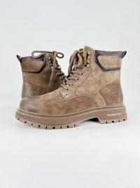 timberland high brown and black