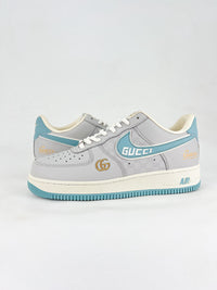 nike airforce1 low GUCCI blue and grey