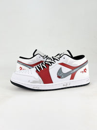 Nike air Jordan 1 low white and red