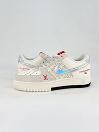 nike airforce1 low white chrome
