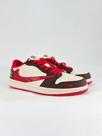 Nike air Jordan 1 low brown and red