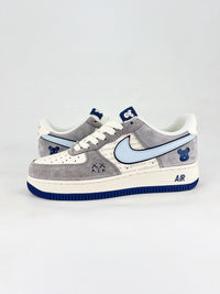 nike airforce1 low grey and blue