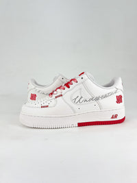 nike airforce1 low undefeated red