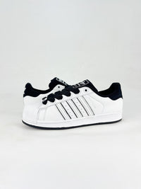 Adidas superstar white and black