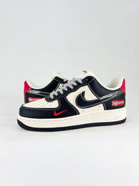 nike airforce1 low supreme black and white