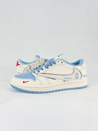 Nike air Jordan 1 low white and blue